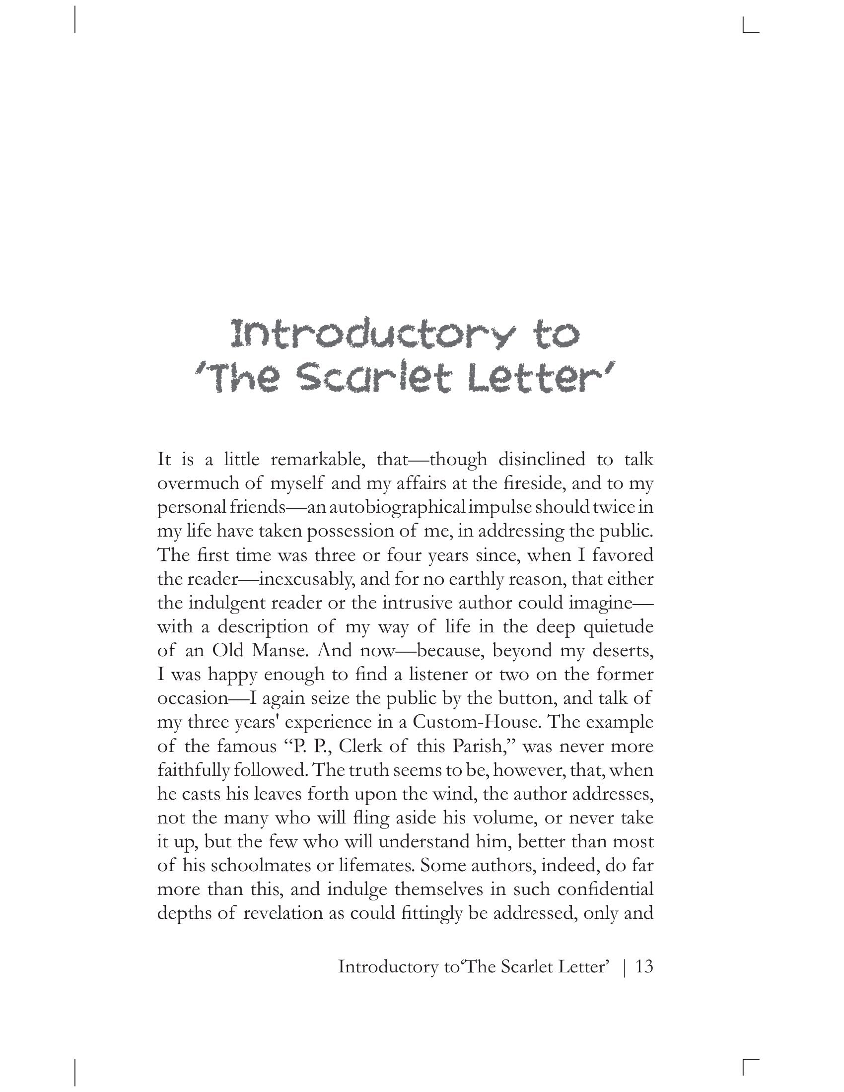 The Scarlet Letter By Nathaniel Hawthorne