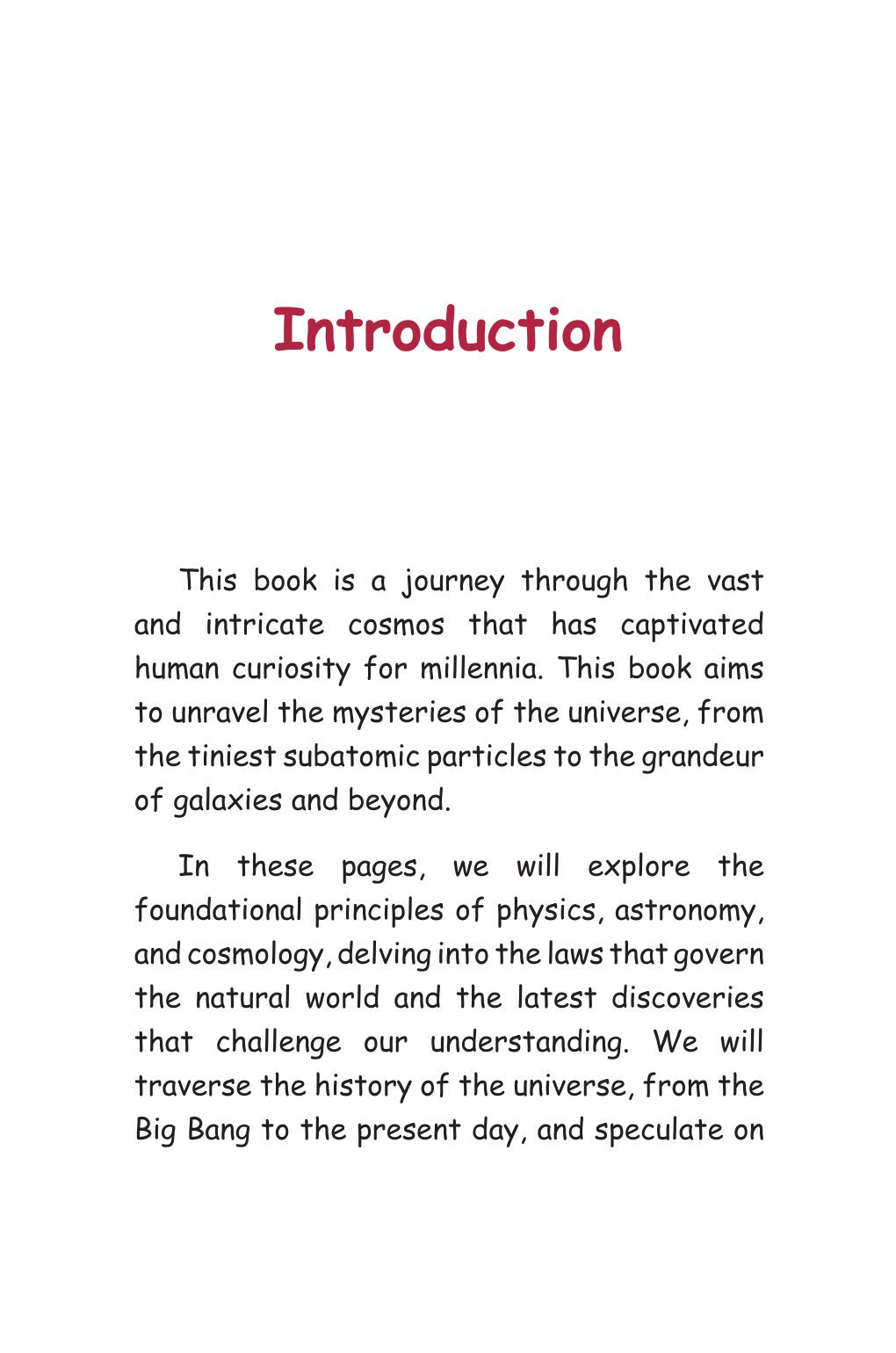 Fundamentals Of The Universe