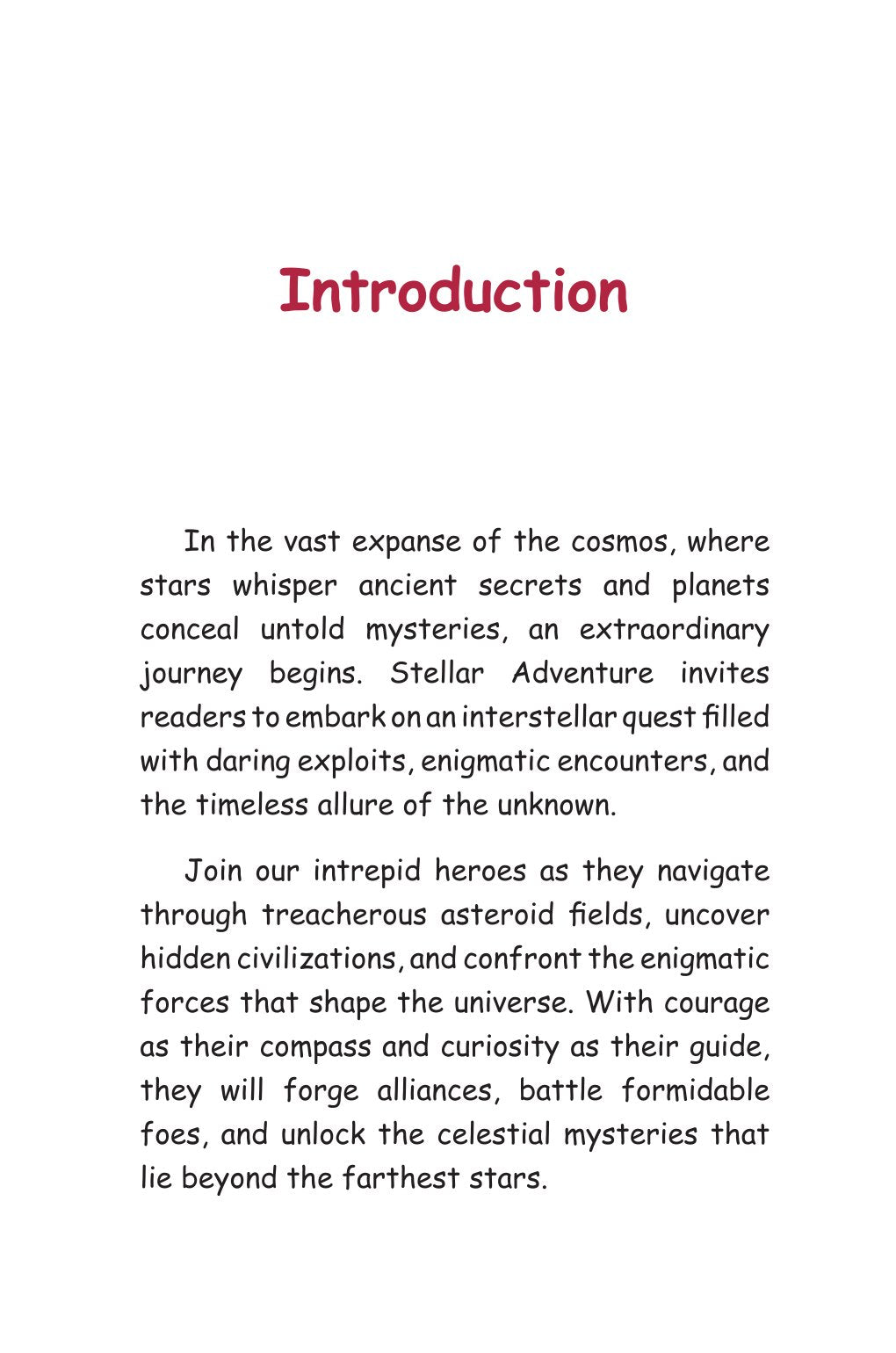 Stellar Adventures Voyage Through Space