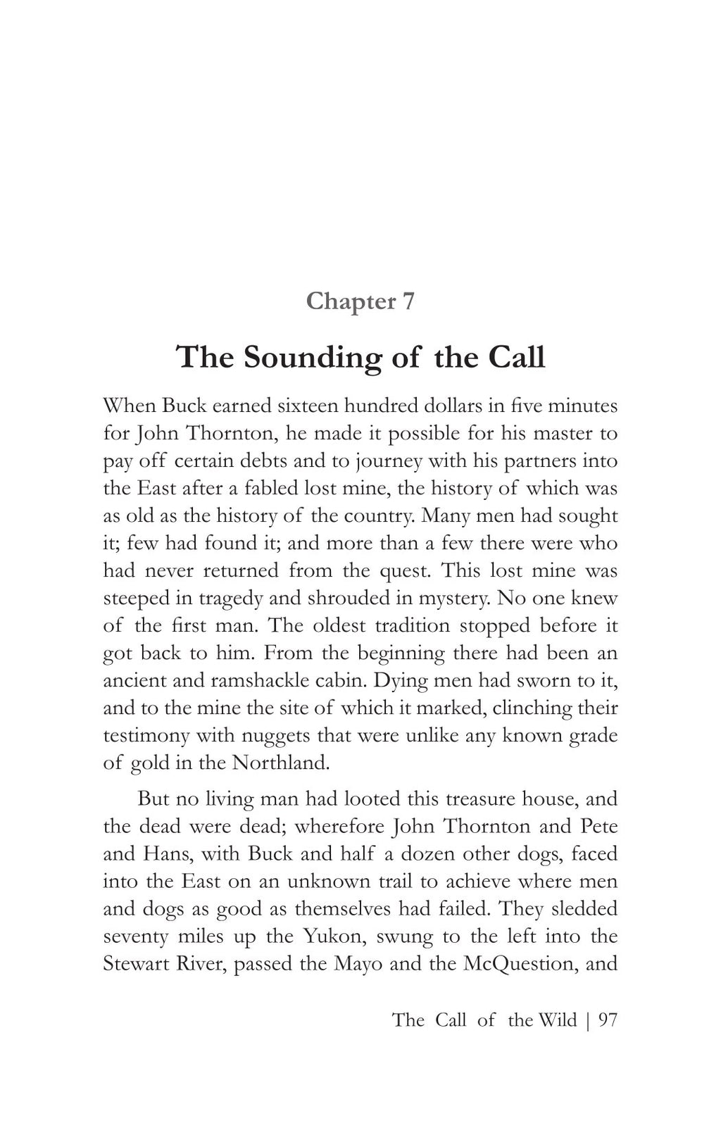 The Call Of The Wild
