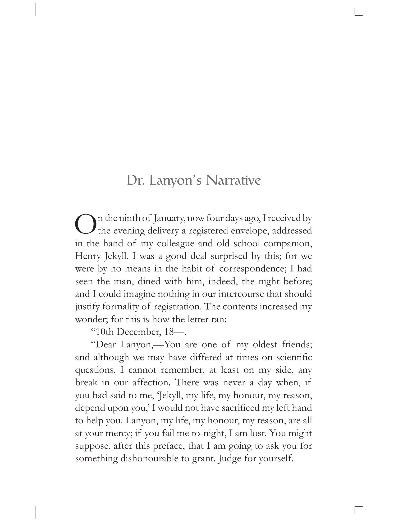 The Strange Case Of Dr.Jekyll By Robert Louis Stevenson