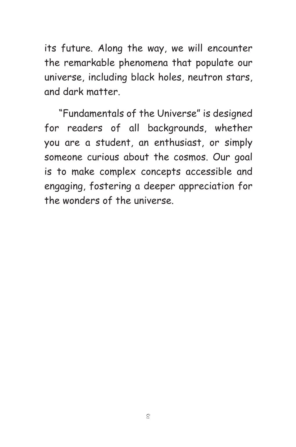 Fundamentals Of The Universe