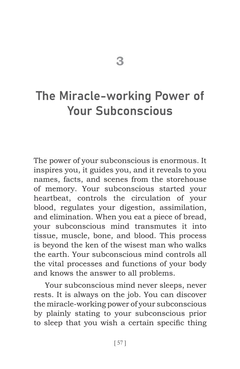 The Power Of Your Subconscious Mind