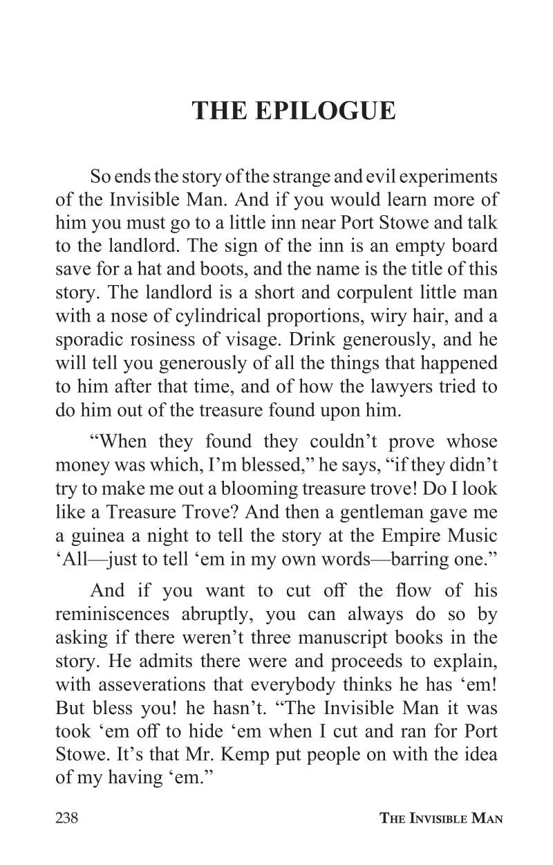 The Invisible Man By H G Wells