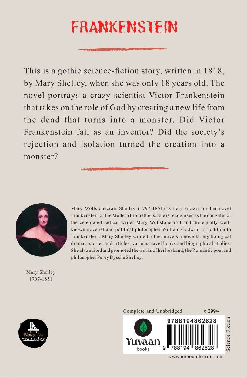 Frankenstein By Mary Shelley
