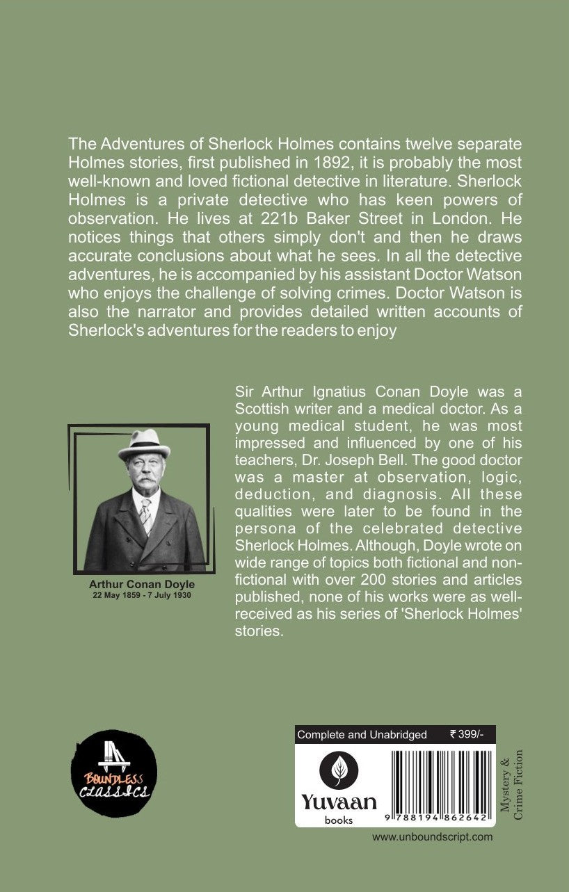 The Adventures Of Sherlock Holmes By Arthur Conan Doyle