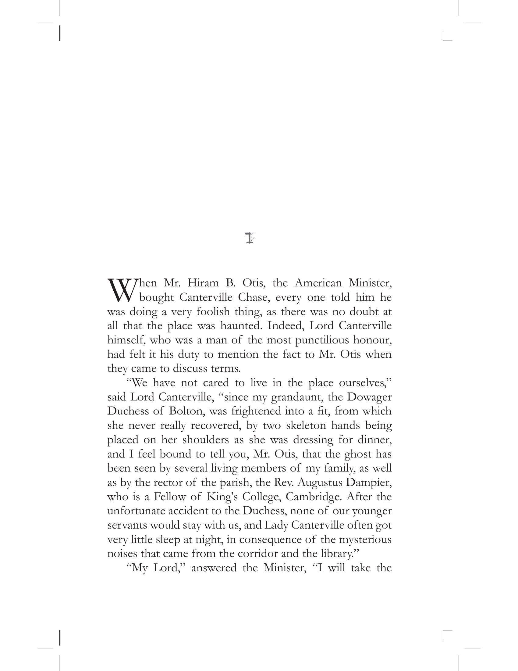 The Canterville Ghost By Oscar Wilde