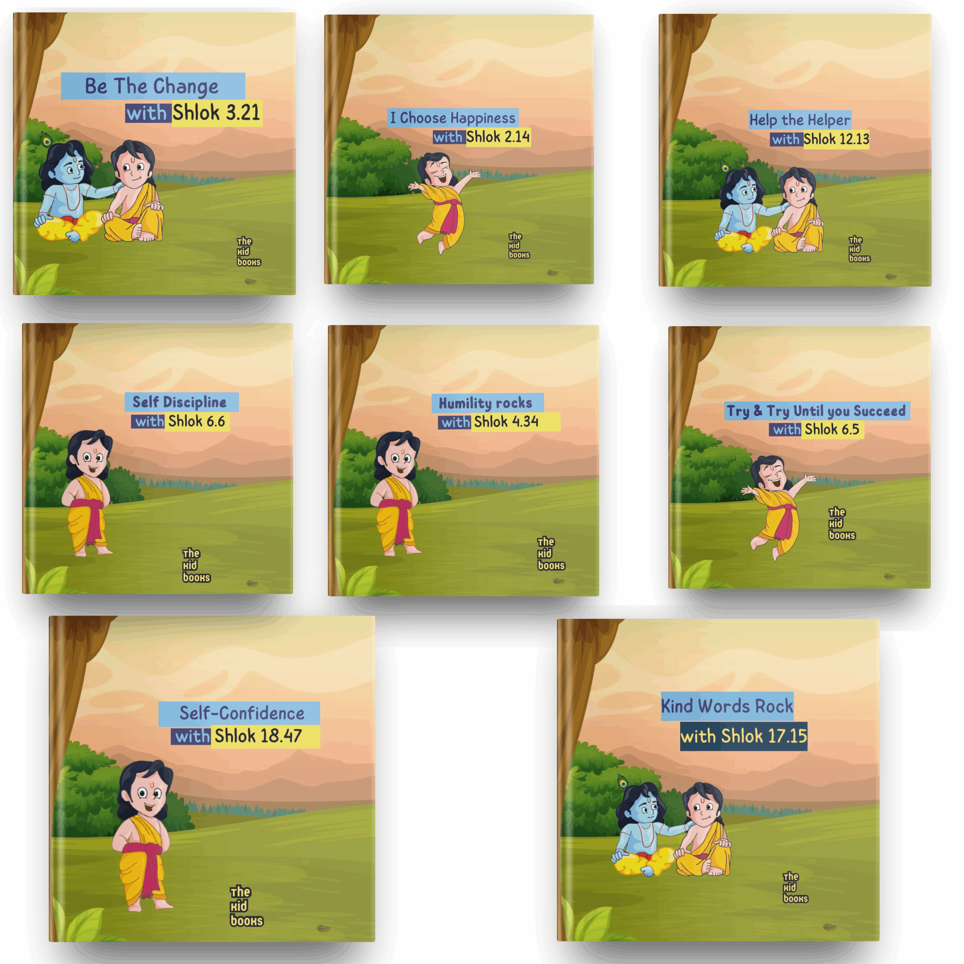 Shloks Set of 8 For Kids - Gita Revolution By Swati Garg