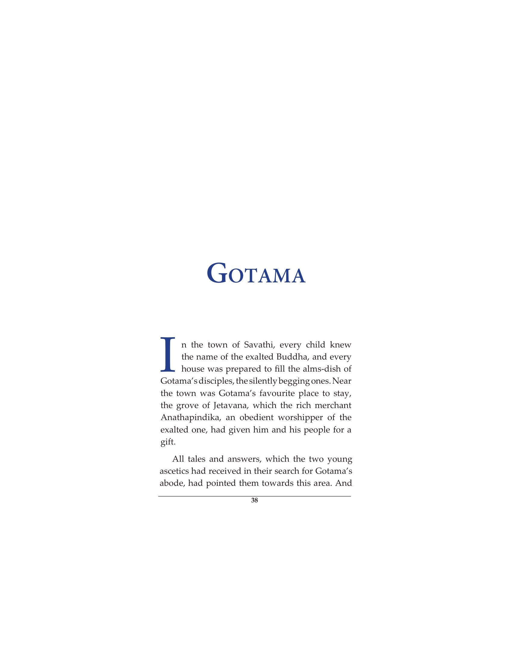 SIDDHARTHA An Indian Tale
