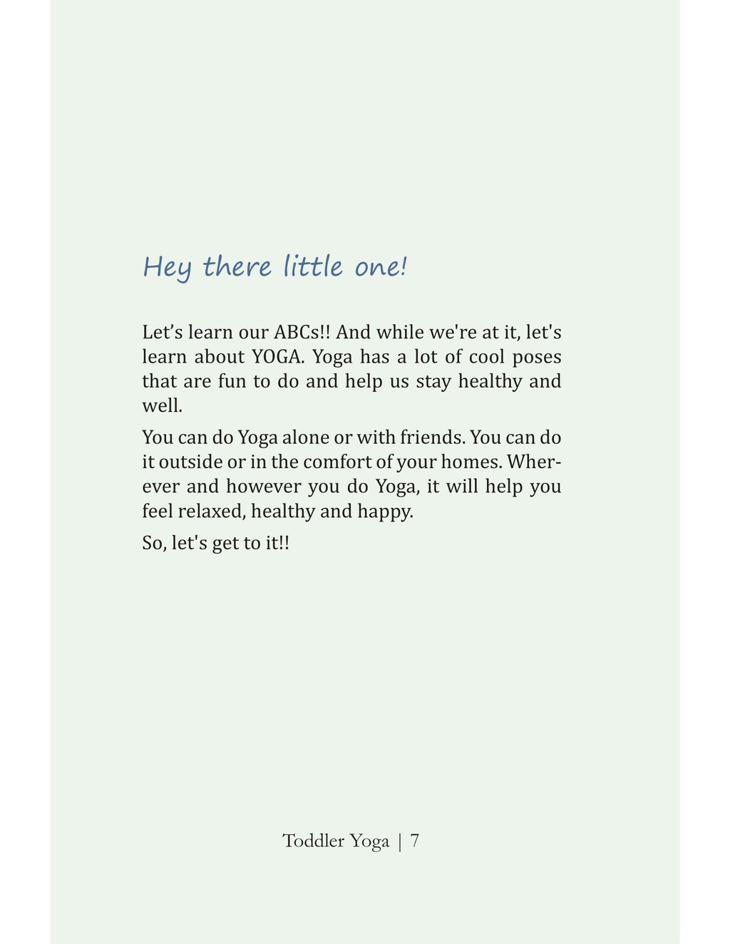 Toddler Yoga By Sanskriti Sharma Singh