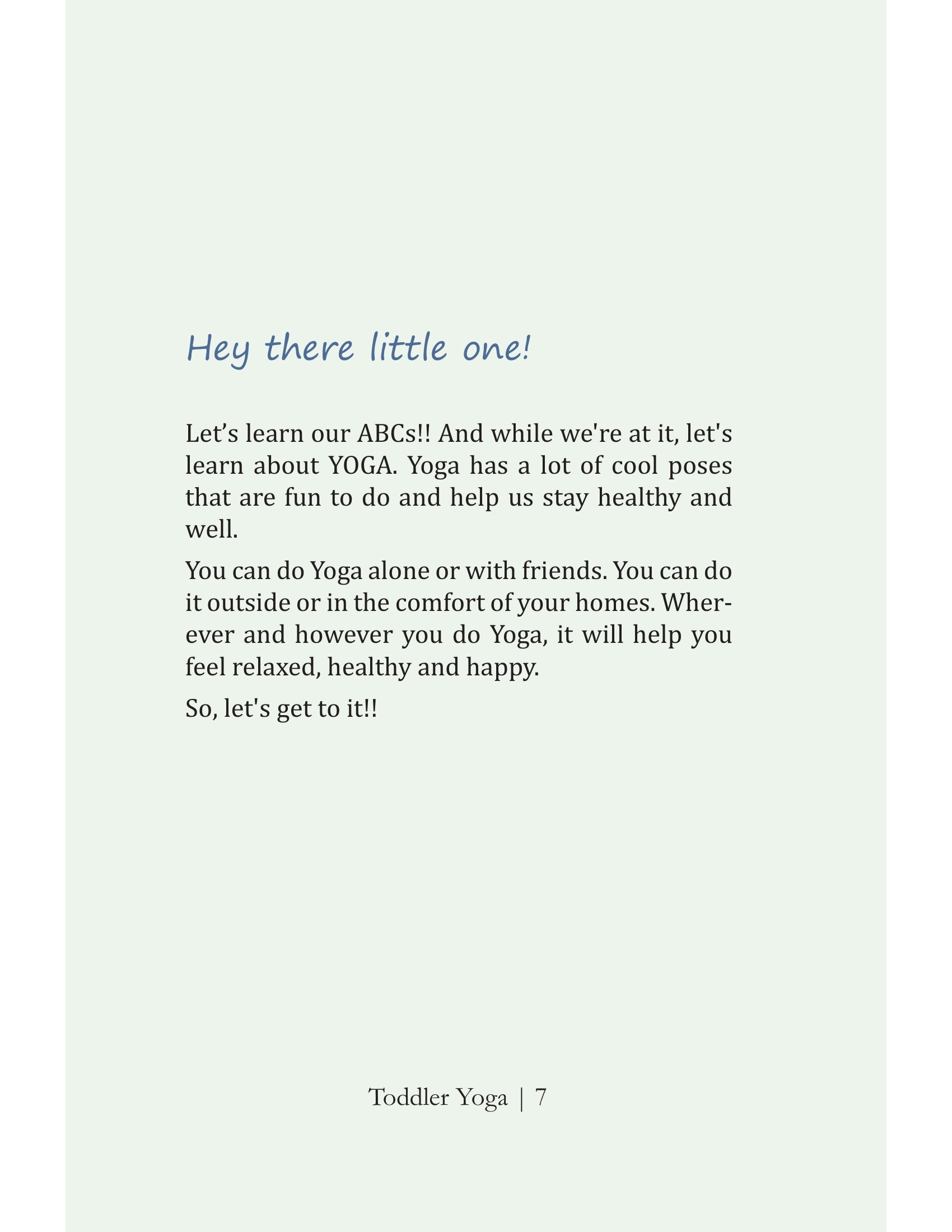 Toddler Yoga By Sanskriti Sharma Singh