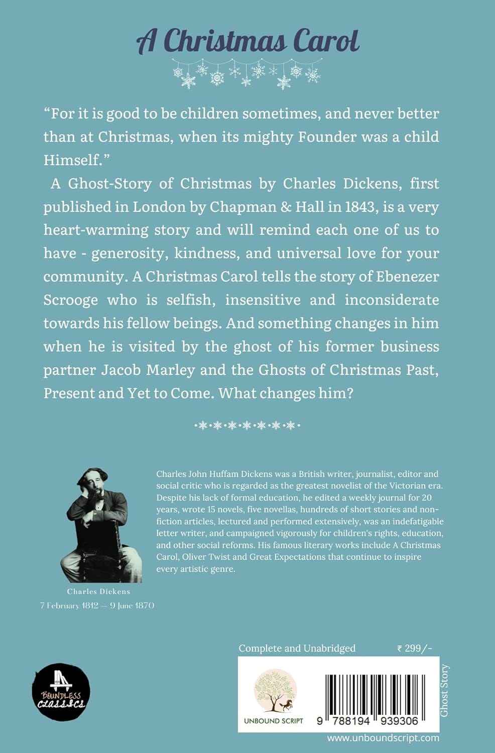 A Christmas Carol by Charles Dickens